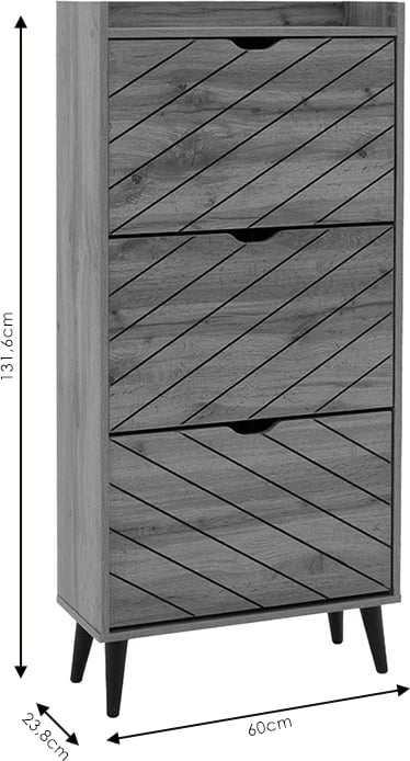 Dollap këpucësh Thelma 9 palë sonoma 60x23.8x131.6 cm