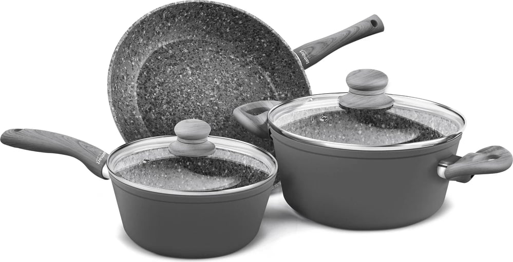 Set tenxhere Lamart LT1177, 5 pjesë, hirtë e errët