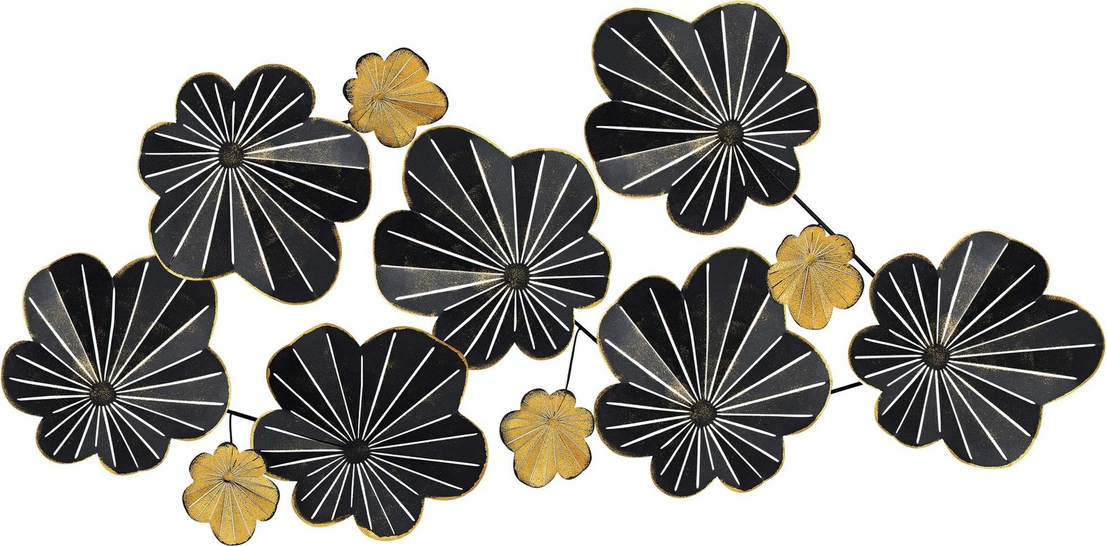 Aksesor dekorativ metalik për mur Wallity, Kadem, shumëngjyrësh