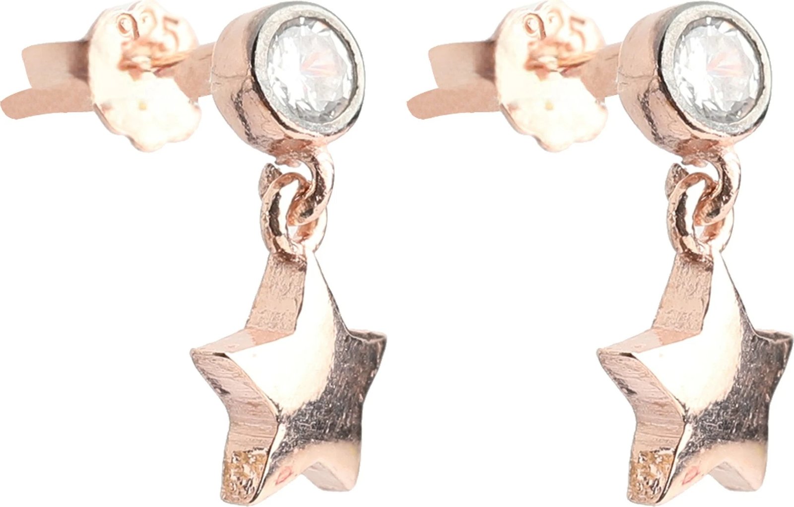 Vathë argjendi ngjyrë ari rozë, yll, Jumeon, 10813BYZ