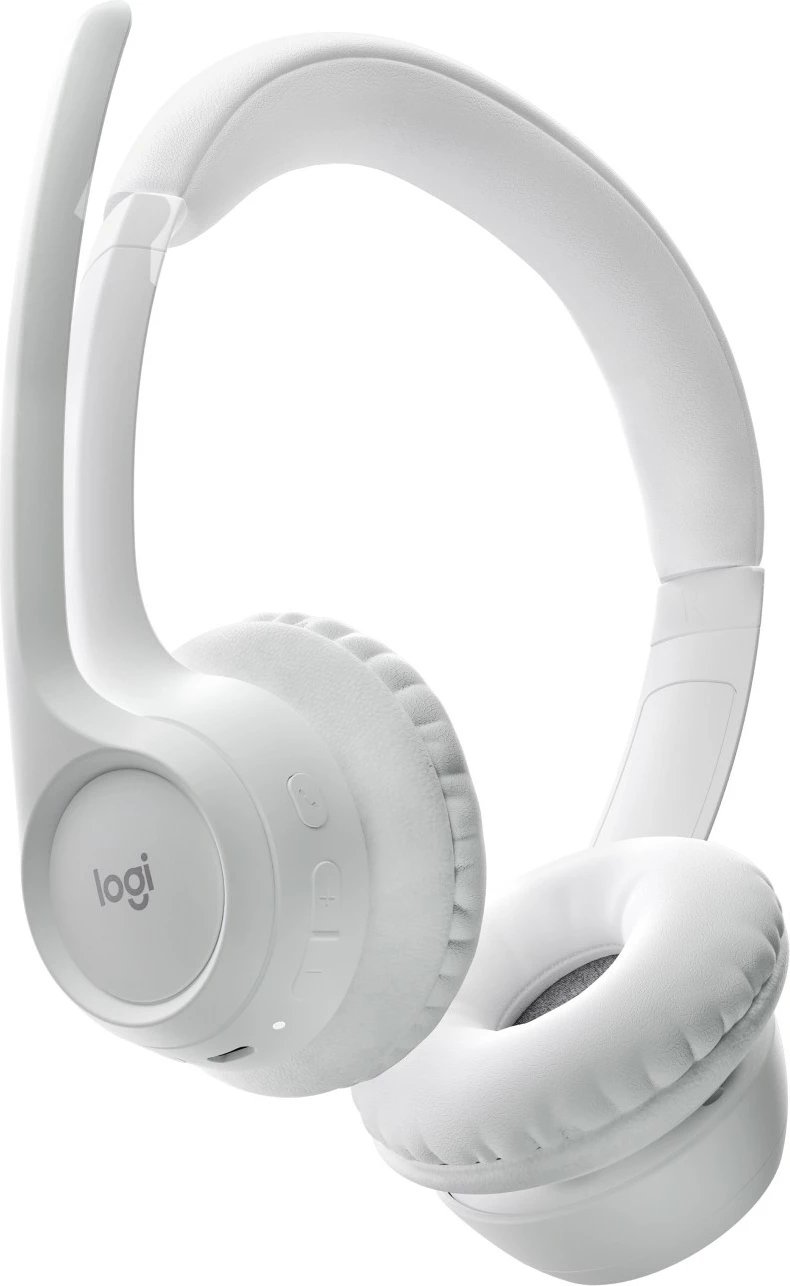 Headset Logitech Zone 300 wireless, 20 orë bateri, Bluetooth 5.3, off-white