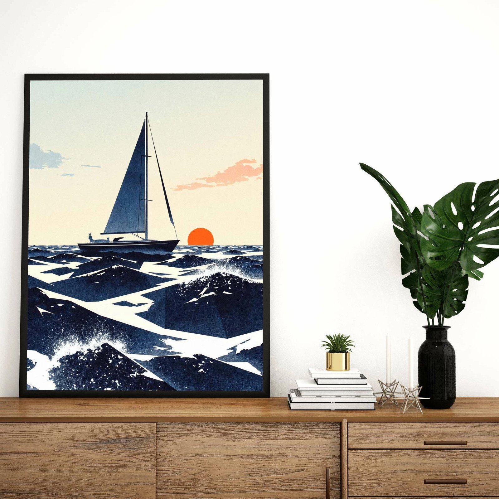 Pikturë dekorative me kornizë MDF, Wallity, Mp-00118, 30x40cm