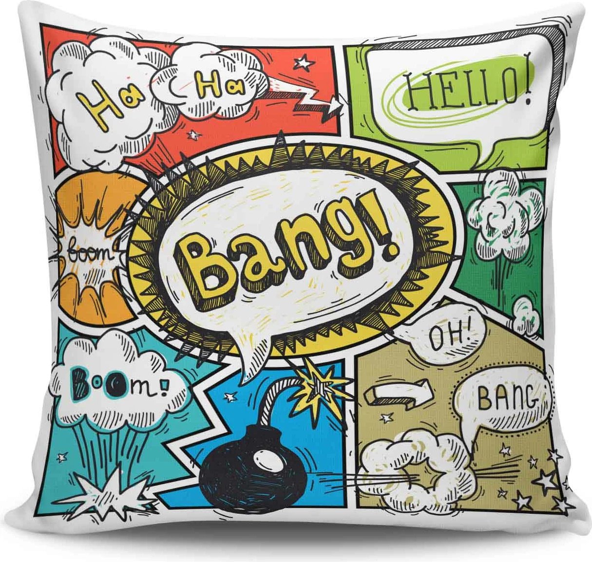 Jastëk Aberto Design, NKRLNT-098, shumëngjyrësh, 43x43cm