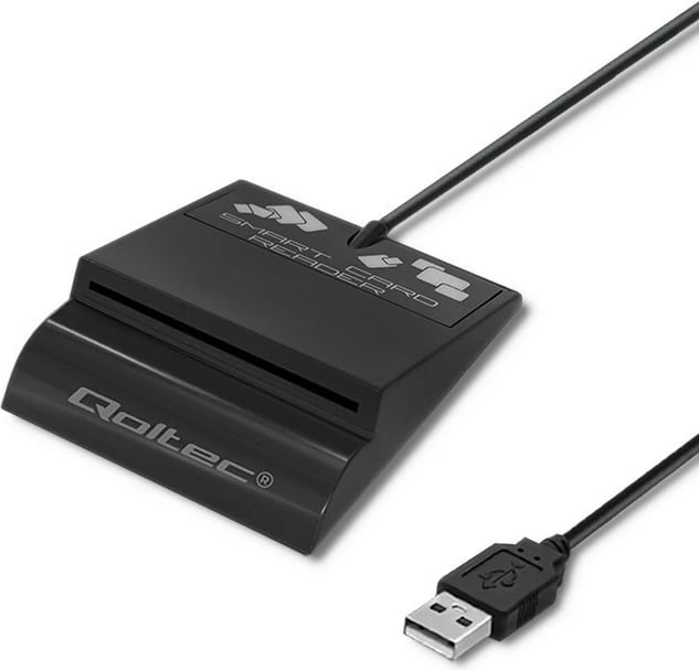 Lexues kartelash çipi Qoltec SCR-0636, USB Type C, i zi
