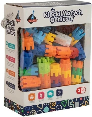 Set blloqe ndërtimi ASKATO Little Genius 150 pjesë, plastikë, shumëngjyrëshe