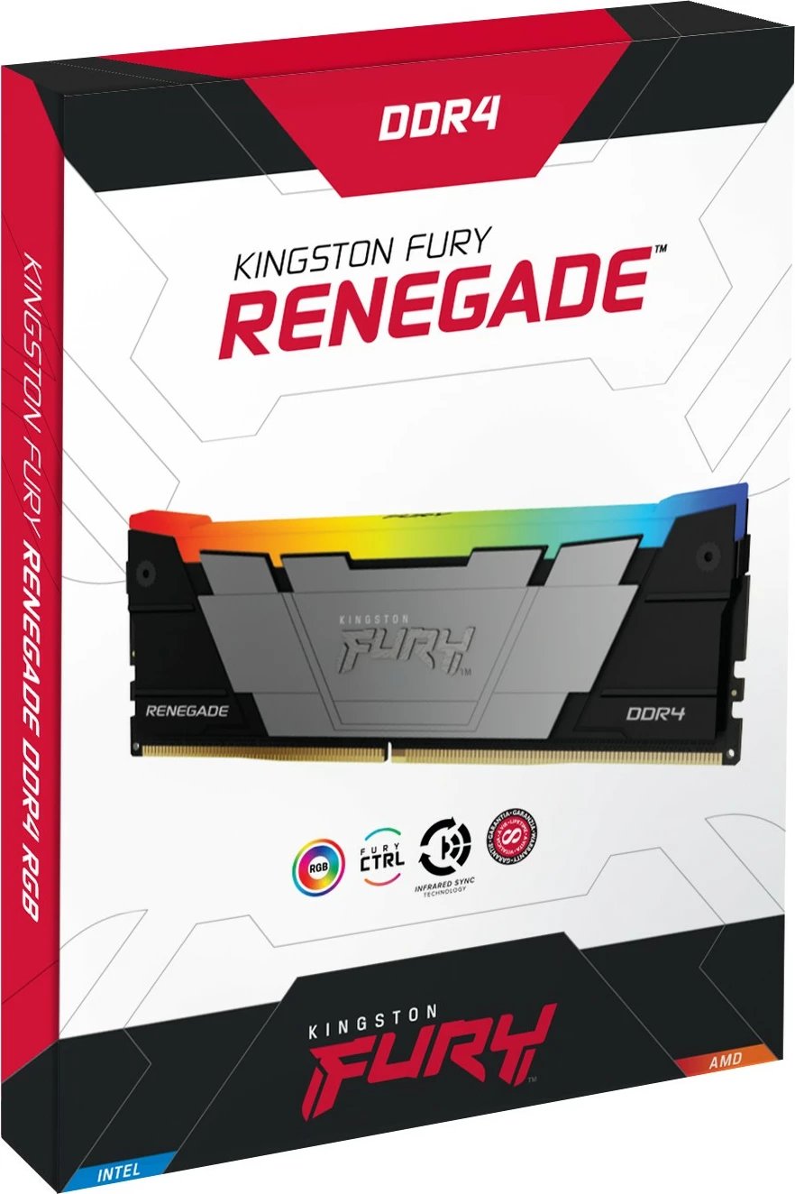 RAM Memorje Kingston FURY Renegade RGB 64GB (4x16GB) 3600MT/s DDR4 RAM Memorje Kingston FURY Renegade RGB 64GB (4x16GB) 3600MT/s DDR4