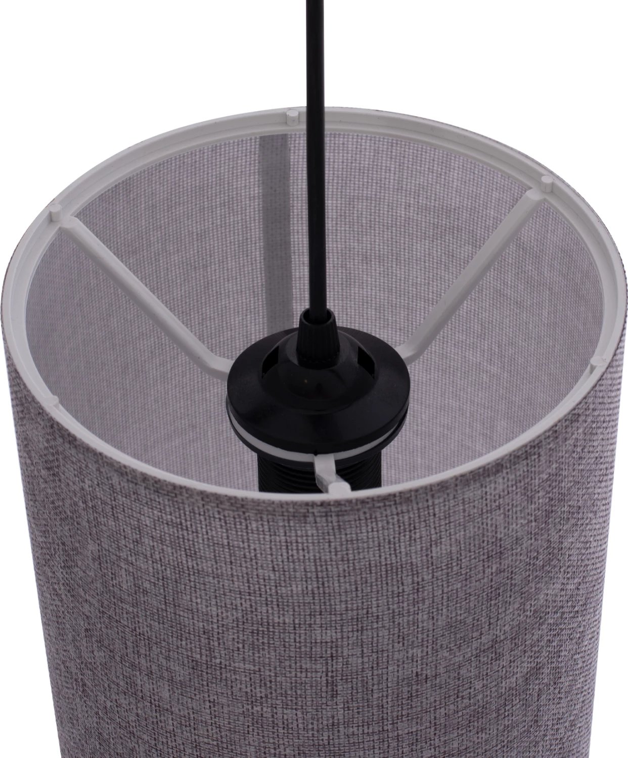 Llambë varëse për tavan, hije cilindrike gri, FH7623.03, D19x70 cm Llambë varëse për tavan, hije cilindrike gri, FH7623.03, D19x70 cm