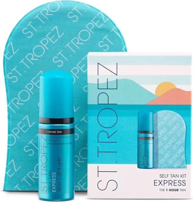 Shkumë për vetënxirje për femra ST. TROPEZ Self Tan Express Set, 50ml + dorezë