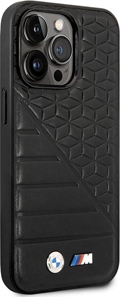 Mbështjellës BMW Bi Pattern për iPhone 14 Pro 6.1", i zi