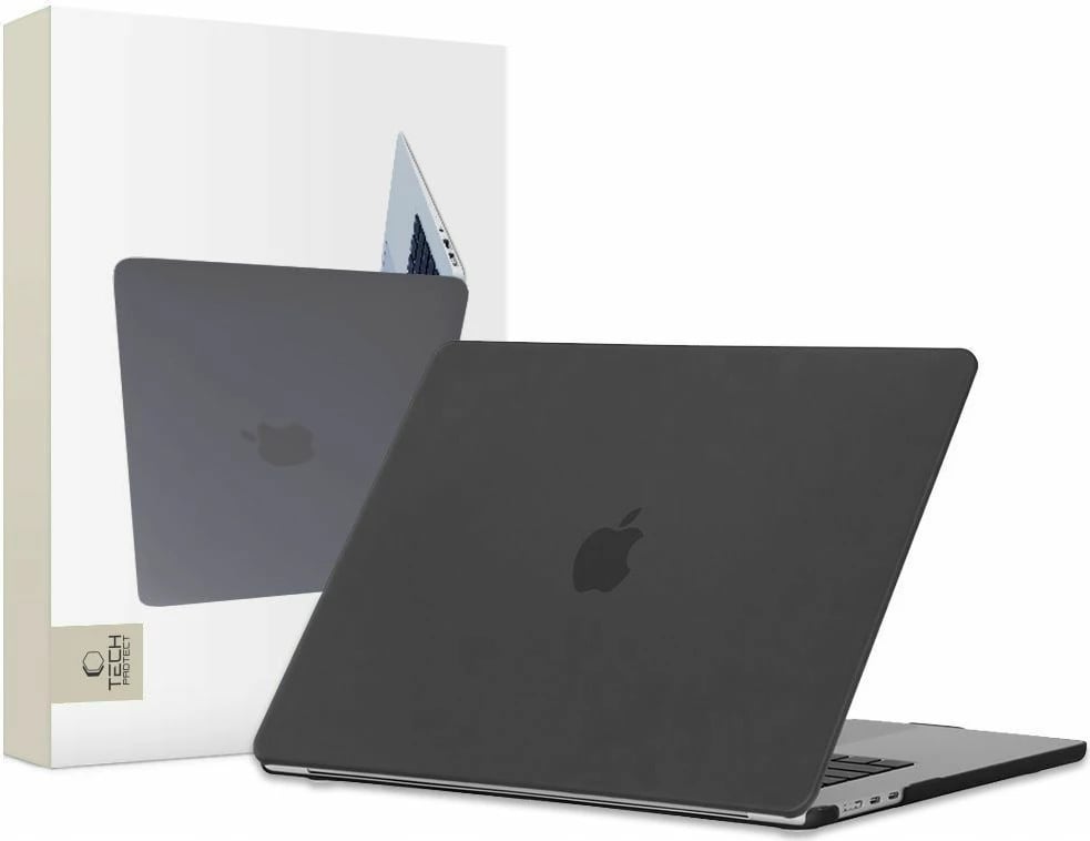 Mbështjellës Tech-Protect SmartShell për MacBook Air 13'' 2018-2020, Mat, i zi