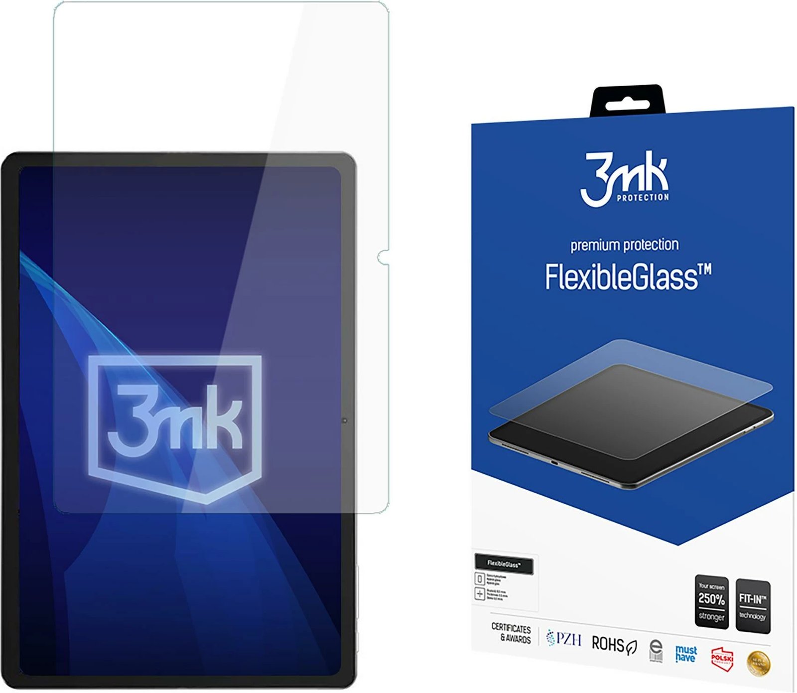 Mbrojtës ekrani hibrid 3mk FlexibleGlass për Tecno Megapad 10, deri 13"