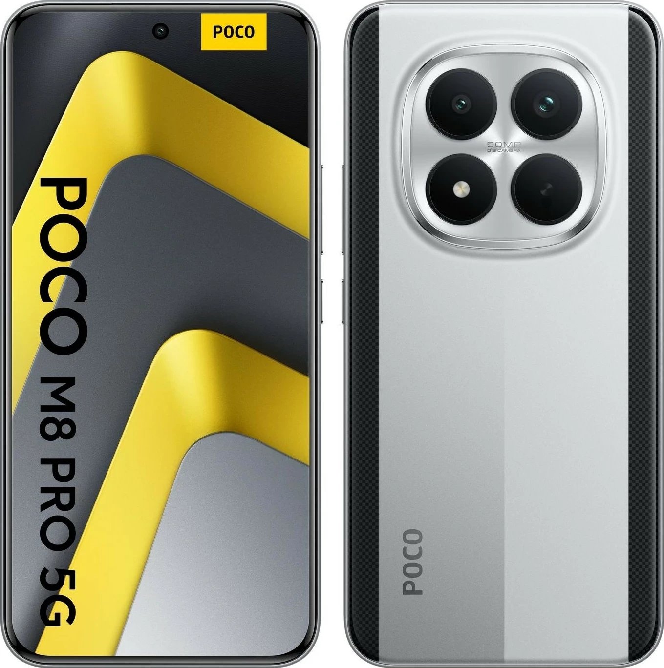 Celular Xiaomi POCO M8 Pro 5G, 12GB RAM, 512GB, silver