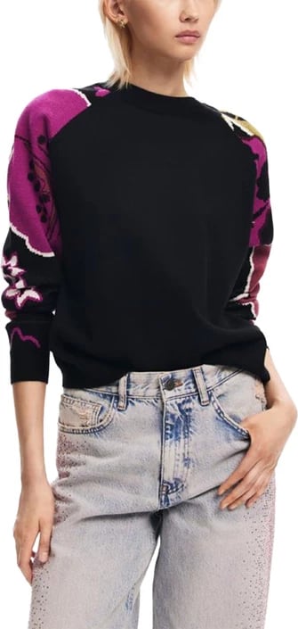 Maglia Desigual për femra, e zezë