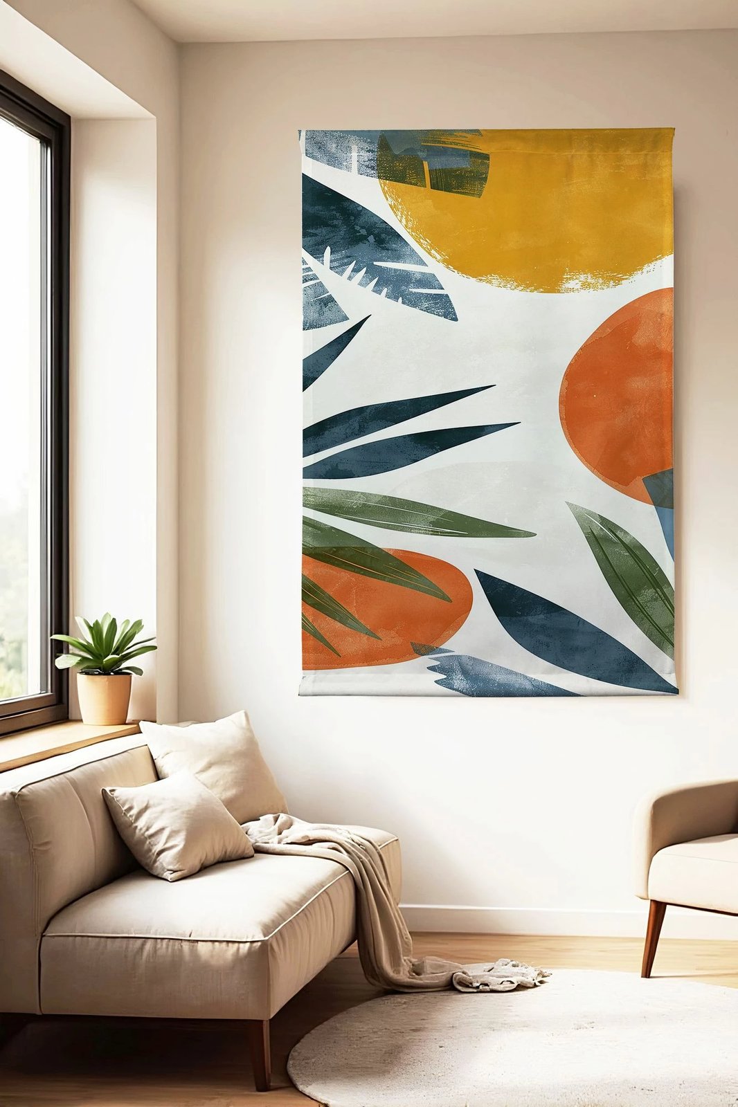 Pikturë dekorative prej poliestëri Wallity, Polybaby 18, shumëngjyrëshe, 70x120cm