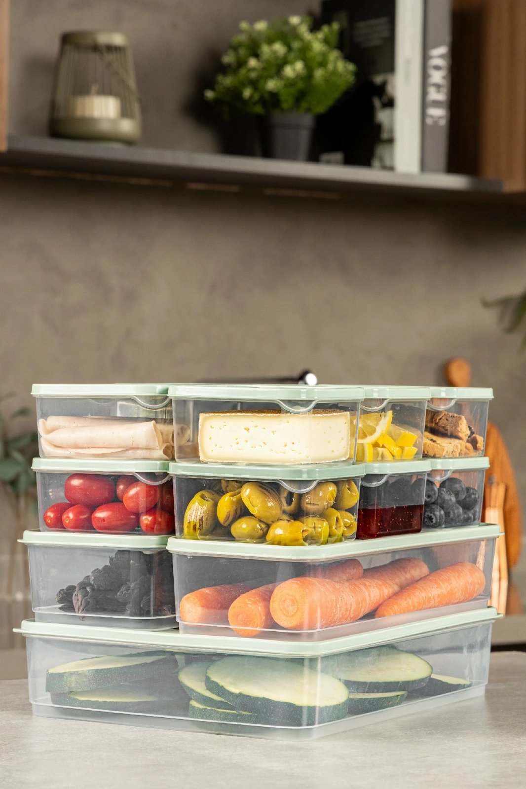 Set kuti për organizim (15 copë), Hermia, YBLLA15LI, ngjyrë mente