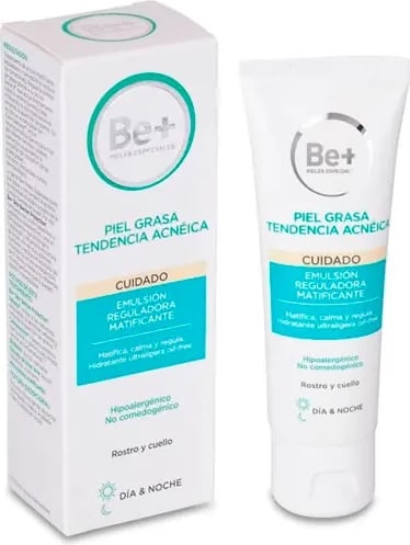 Emulsion rregulluese matifikuese për fytyrë uniseks BE+ 50ml