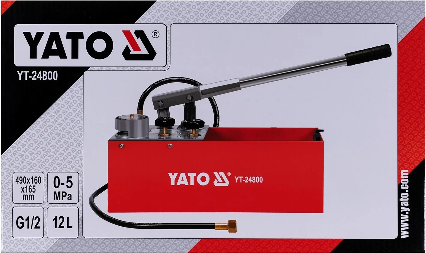 Kalibrator presioni YATO YT-24800, manual, i kuq