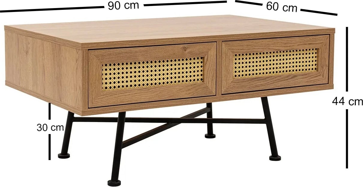 Tavolinë kafeje Skye Decor, Nala 4, natyrale