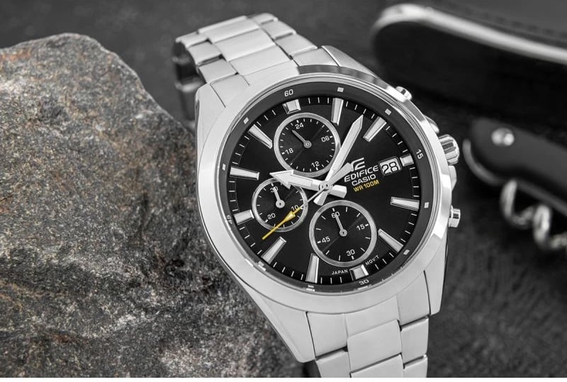 Orë dore për meshkuj Casio, argjend