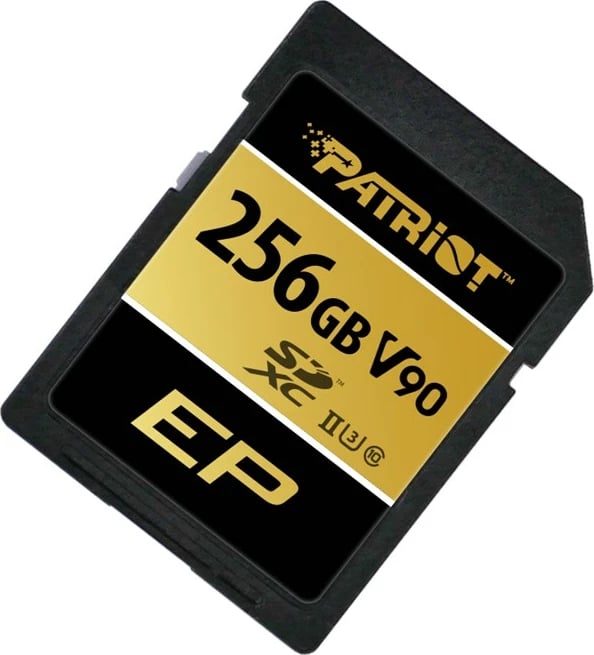 Kartë memorje Patriot Memory V90 256GB SDXC UHS-II U3 Class 10, e zezë