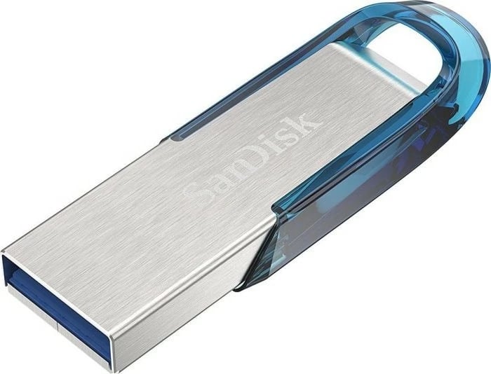 USB SanDisk Ultra Flair 64 GB, USB Type-A, 3.2 Gen 1, Blue, Silver