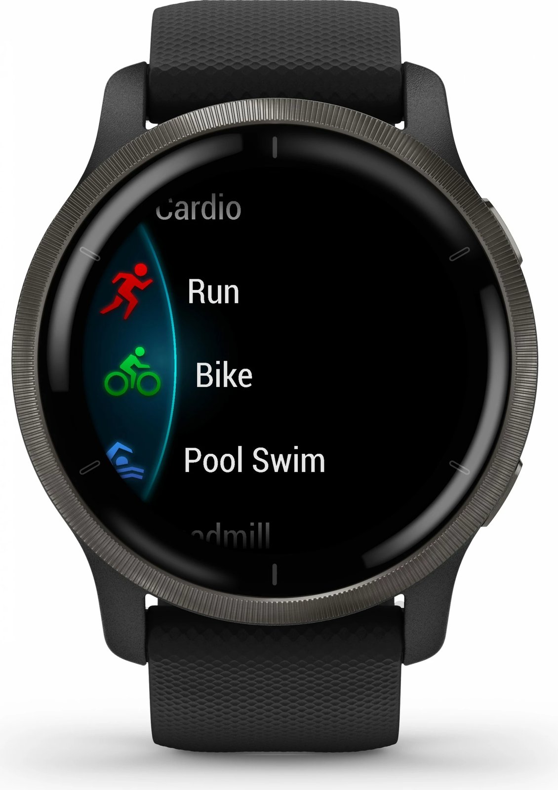 Smartwatch Garmin Venu 2 45mm, ekran AMOLED, rrip silikoni, i zi