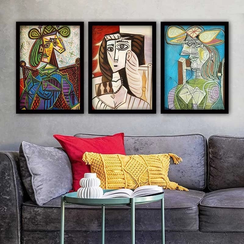 Pikturë dekorative me kornizë (3 copë), Wallity, 3SC_UNPP30_3545