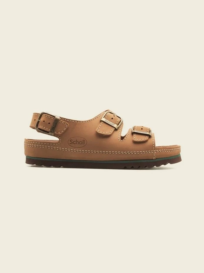 Flip-flopa Mobilex Scholl Air Bag, unisex, për të rritur, ngjyrë bezhë, Nr. 41