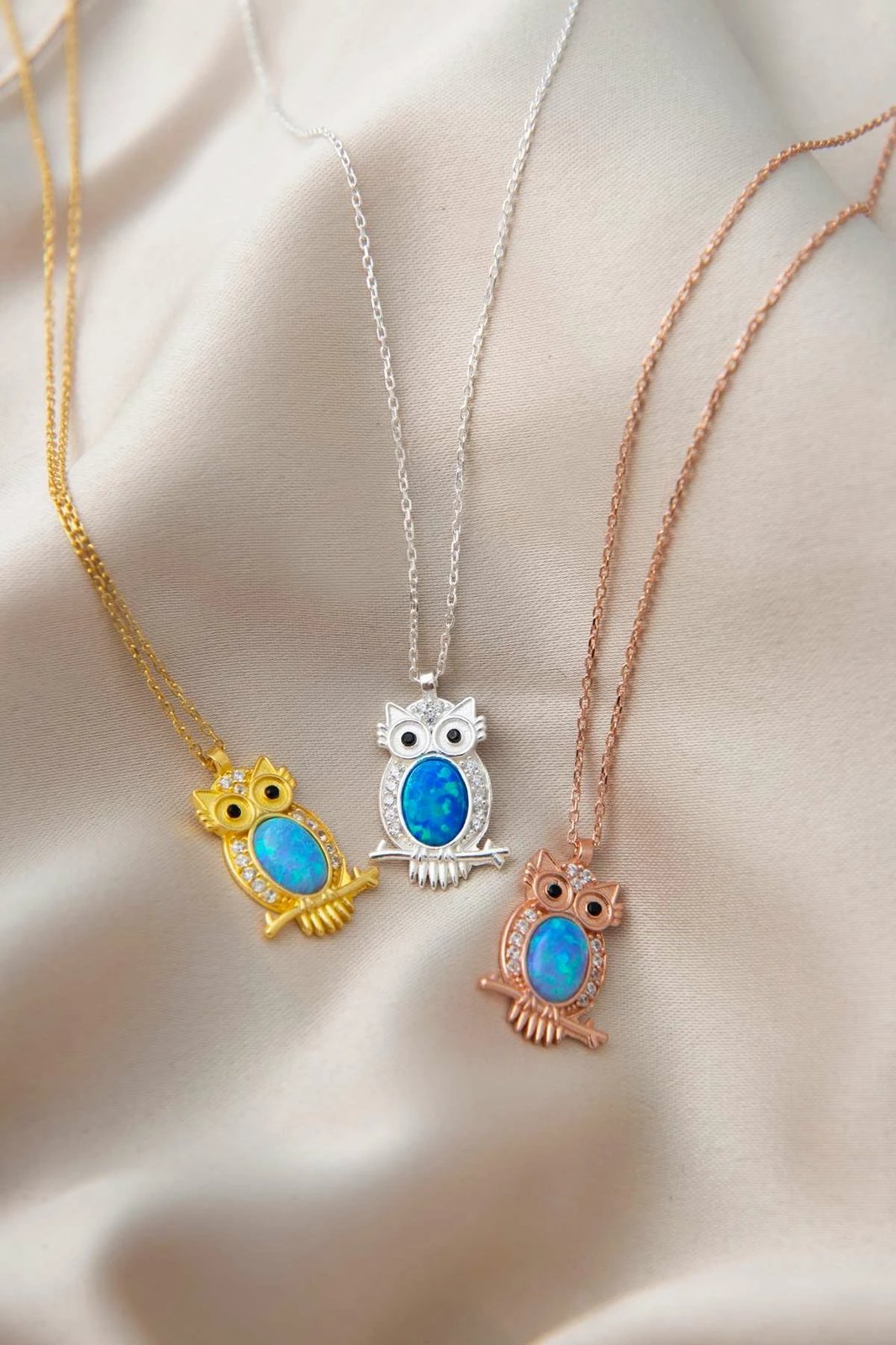 Qafore argjendi me stoli në formë buf, ngjyrë ari, Jumeon ELKSLVR7810A