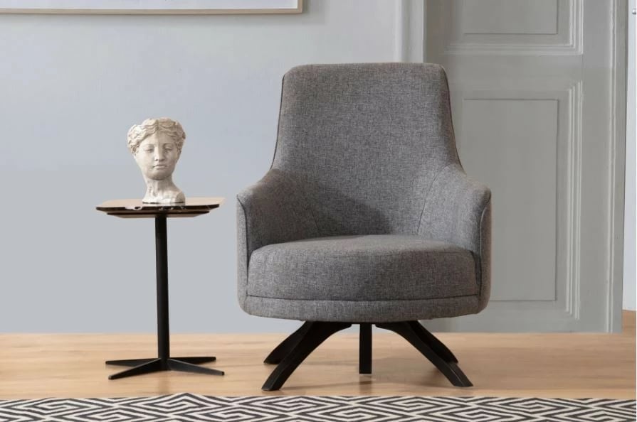 Karrige krahu Atelier del Sofa, Kapri, ngjyrë gri e çelët