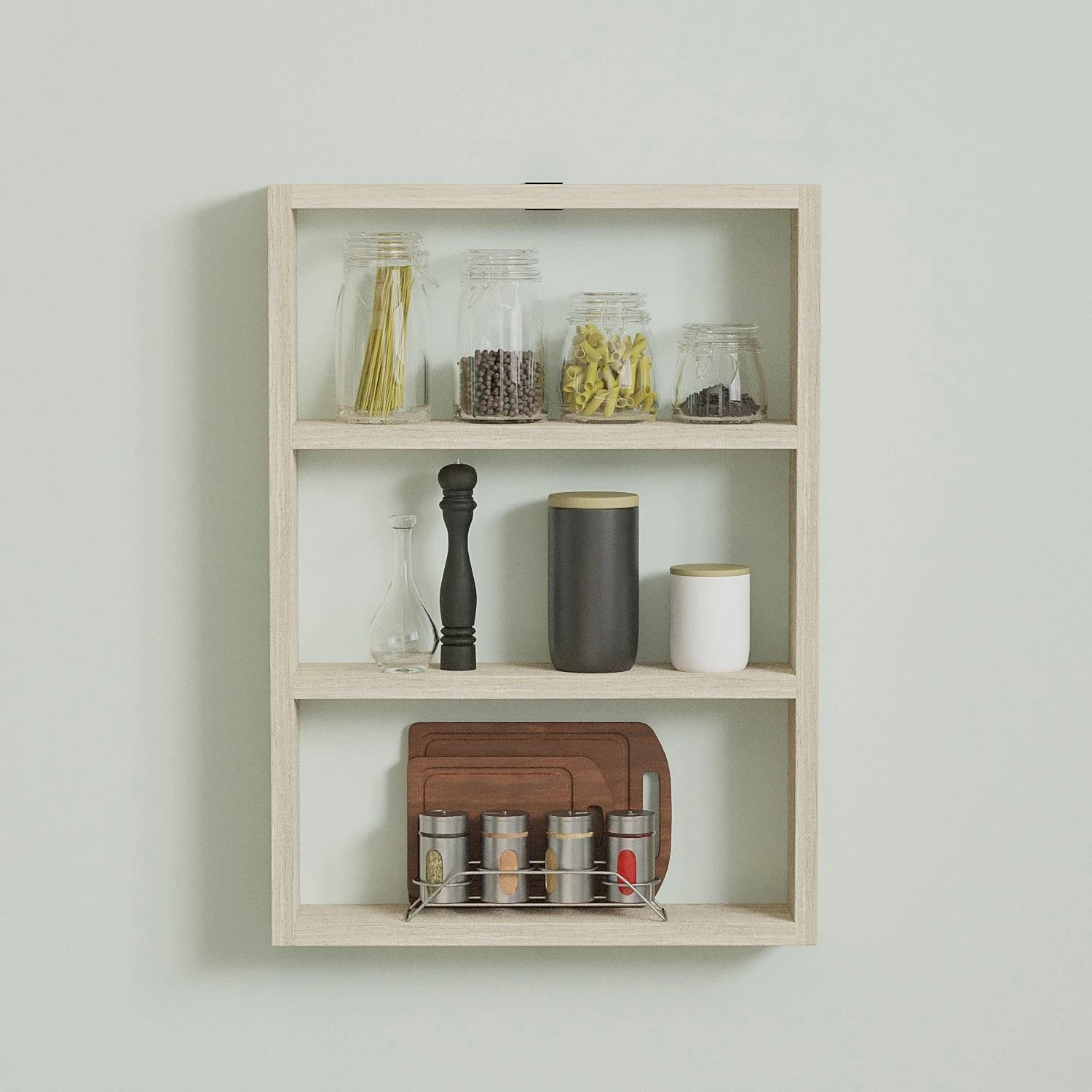 Raft muri Skye Decor, ngjyrë travertin, Pr1-T