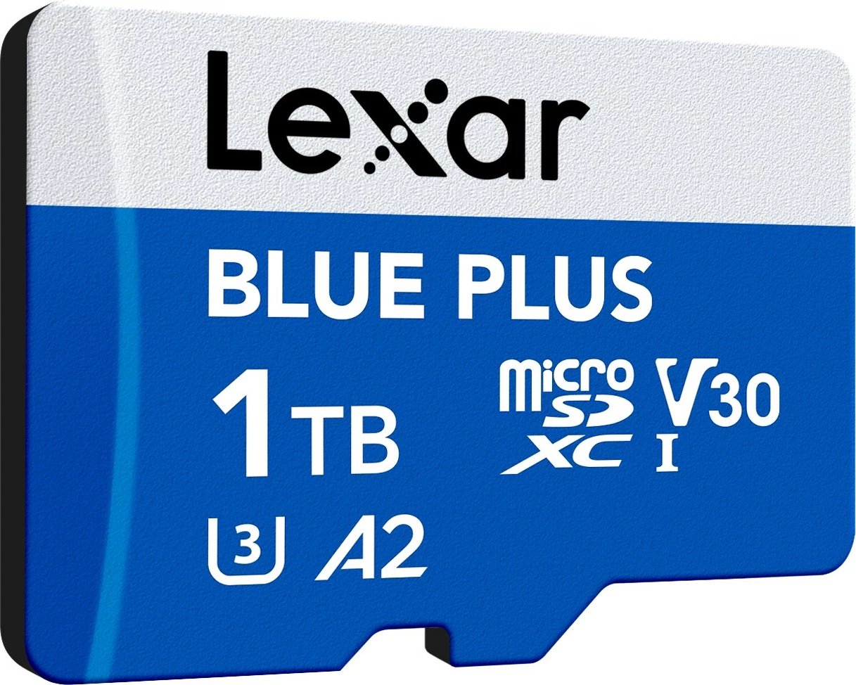 Kartë microSD Lexar Blue Plus LMSBLPL001T-BNANG 1TB UHS-I V30 U3 A2 deri 170MB/s me adapter SD blu