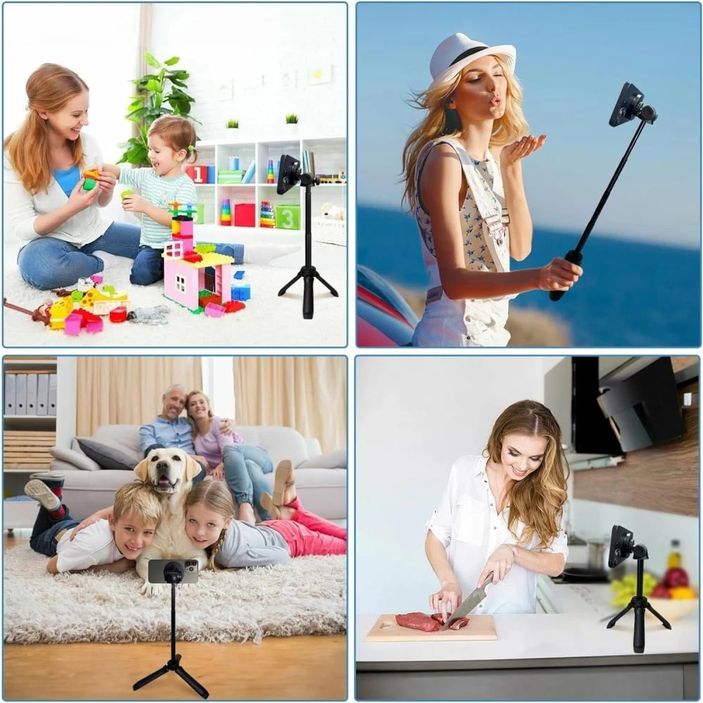 Selfie stick me tripod Tech-Protect L06S, Bluetooth, MagSafe, 82cm, i zi