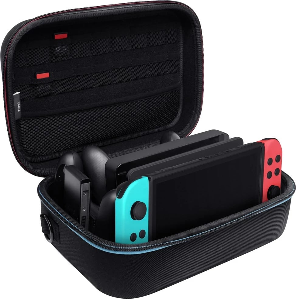Mbështjellës Trust GXT 1247 për Nintendo, i zi, blu, kuq