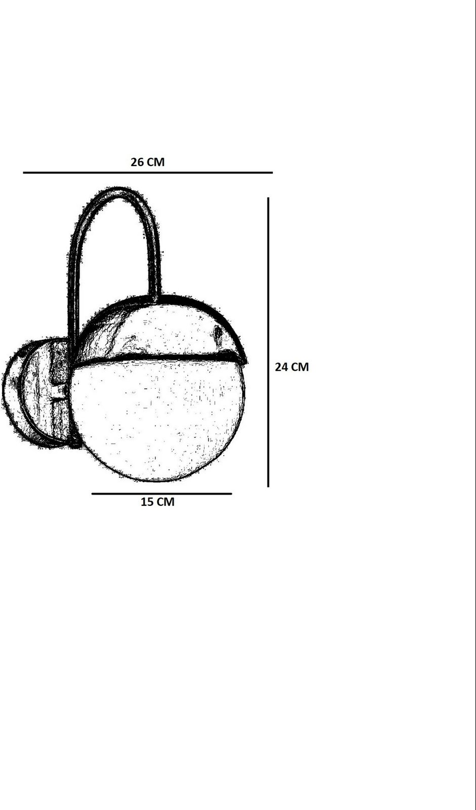 Llambë muri Opviq, Küre - 8769-1P, e zezë dhe e bardhë