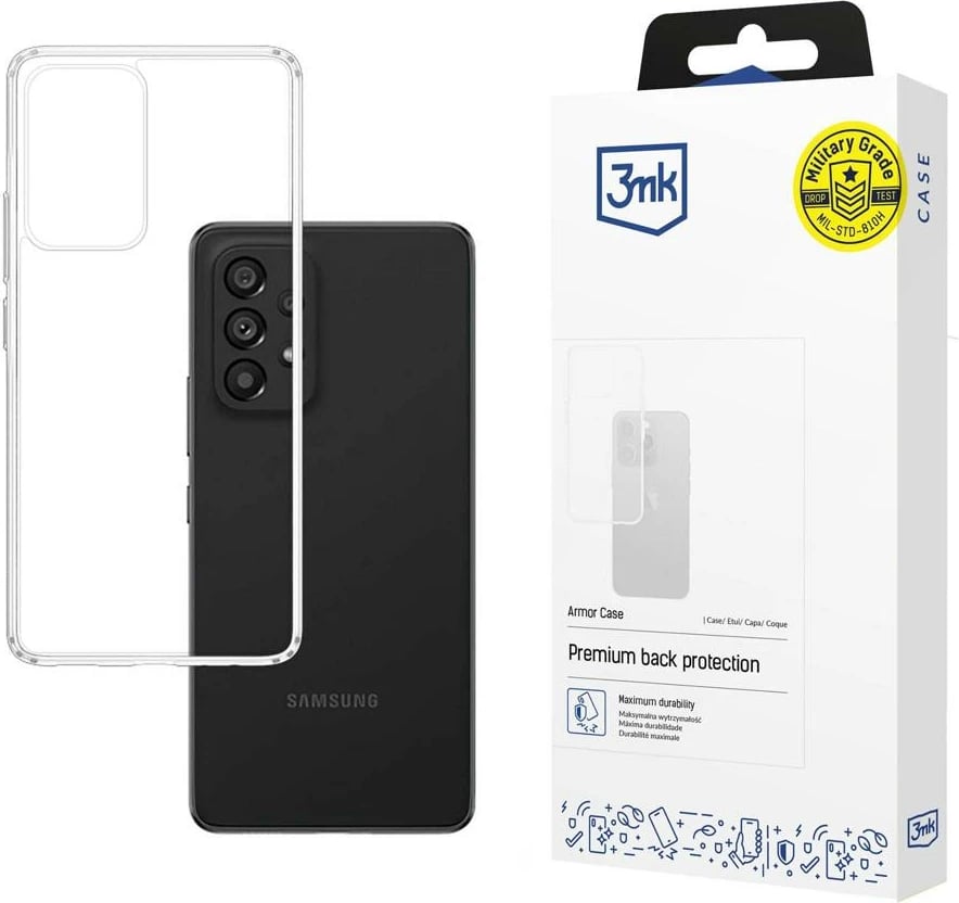 Mbështjellës 3mk Armor Case për Samsung Galaxy A33 5G, Transparent