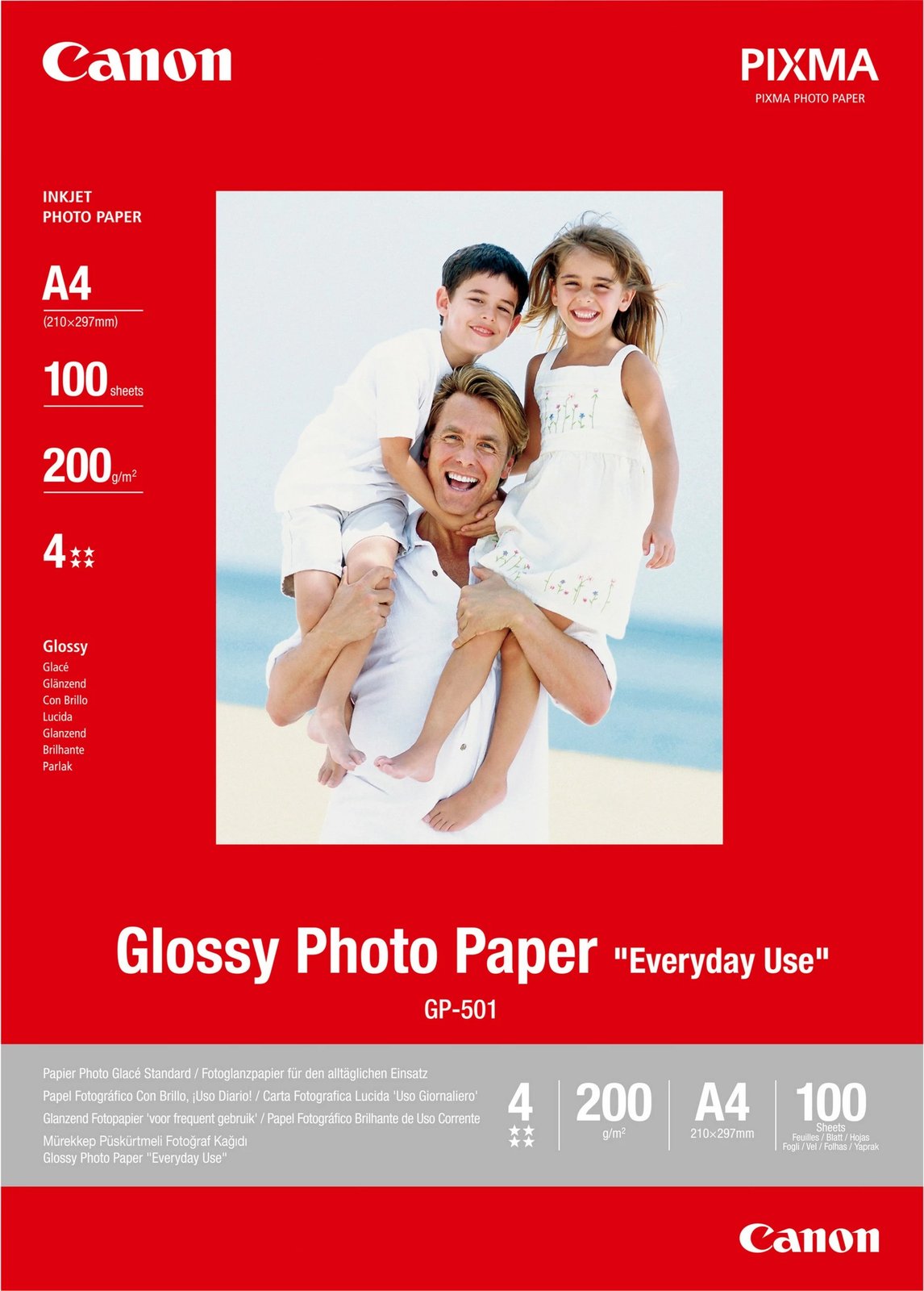 Letër foto Canon GP-501, A4, 100 fletë, glossy