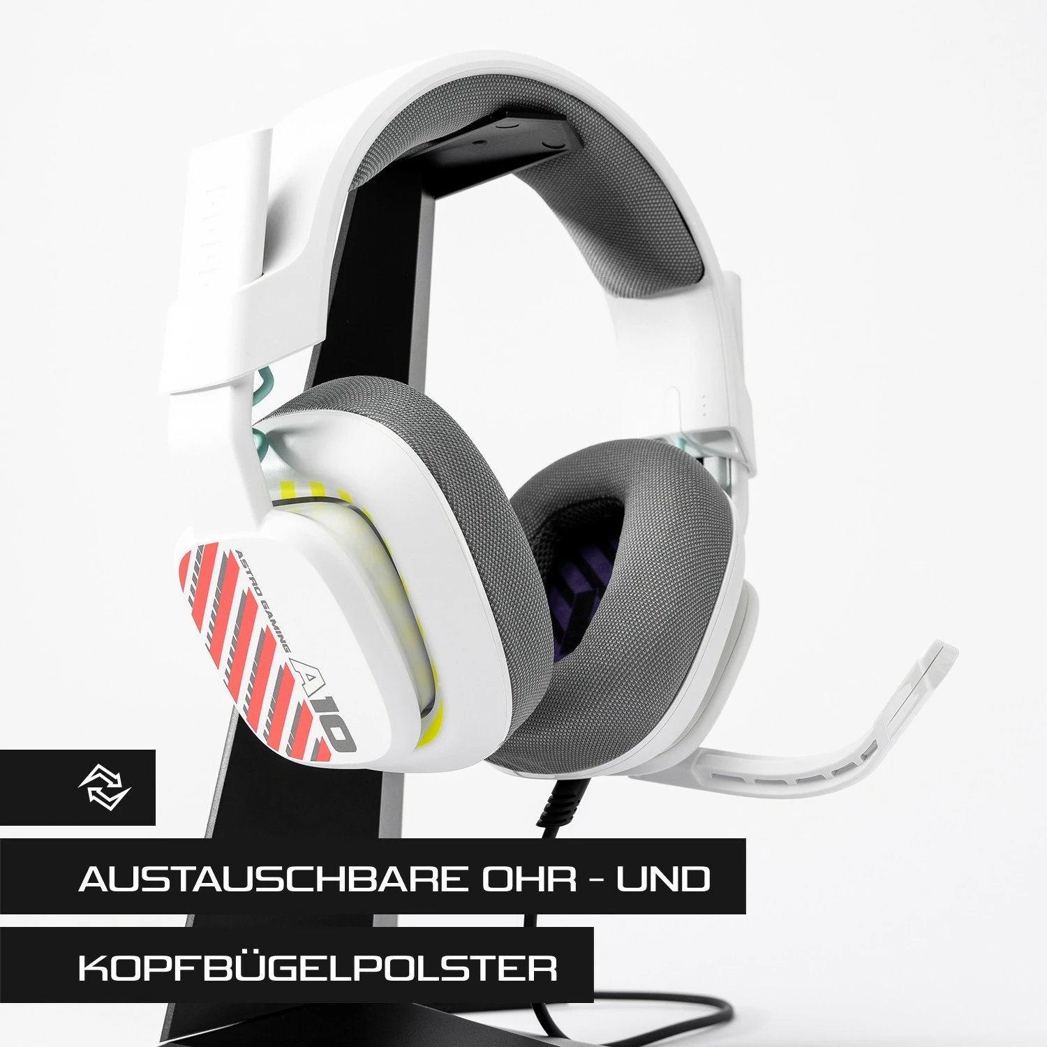 Kufje gaming ASTRO A10, Logitech, me kabllo, të bardha
