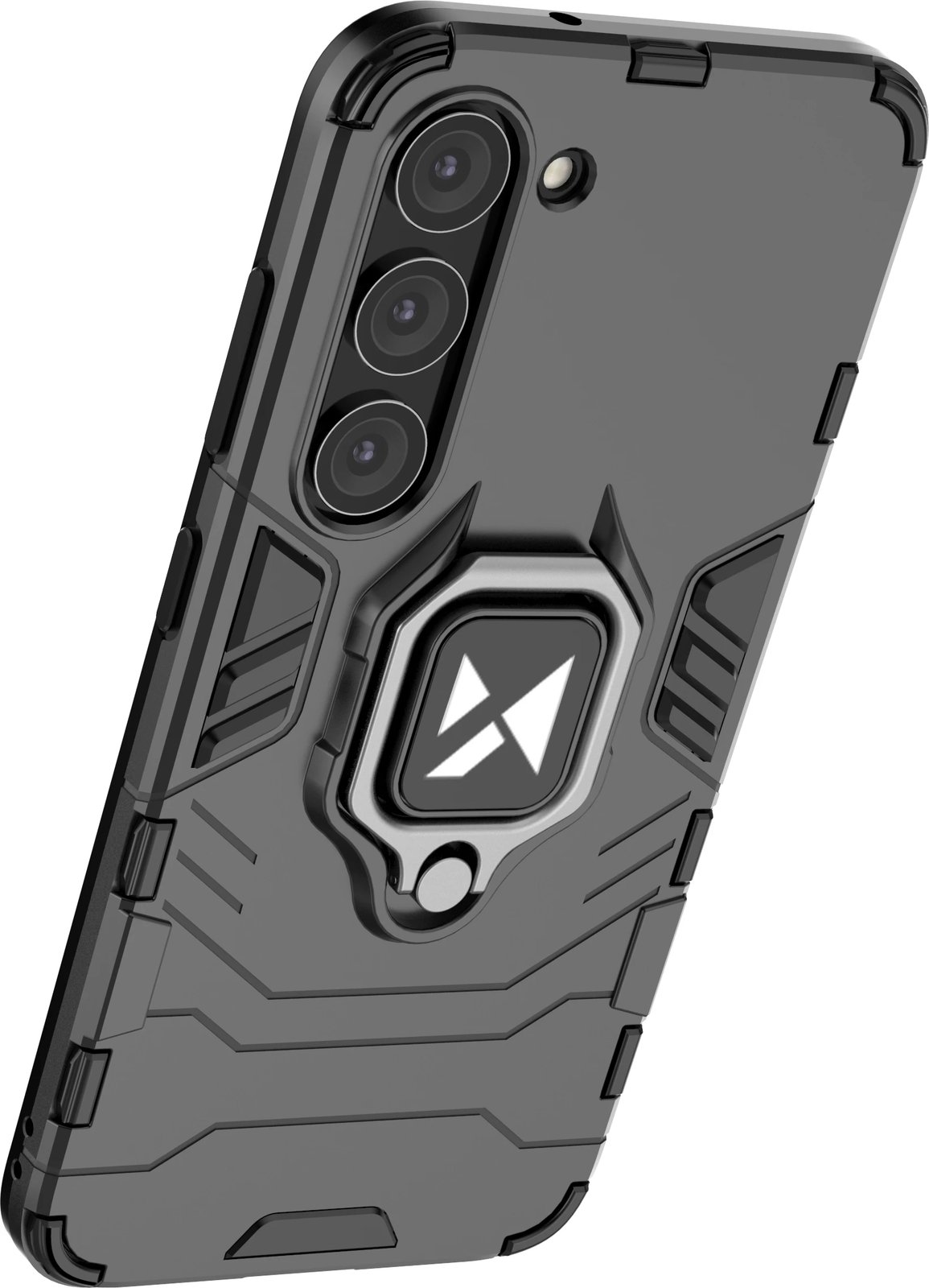 Mbështjellës Wozinsky Ring Armor për Samsung Galaxy S23, me mbajtëse unaze, i zi Mbështjellës Wozinsky Ring Armor për Samsung Galaxy S23, me mbajtëse unaze, i zi