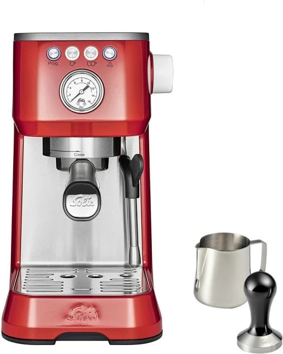Makine ekspresi Solis Barista Perfetta Plus SOL98019, e kuqe