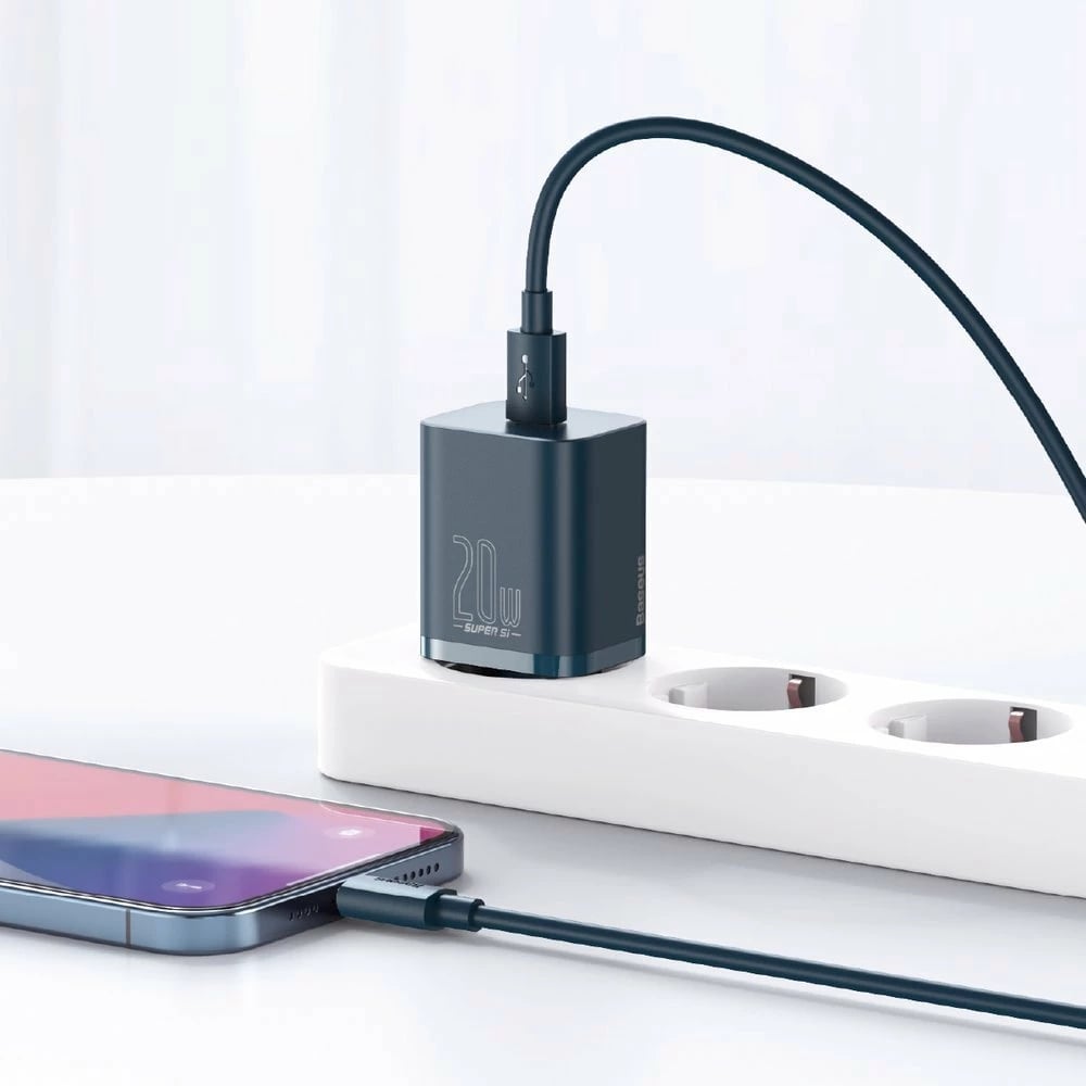 Karikues muri Baseus Super Si 1C, 20W, USB-C, Blu