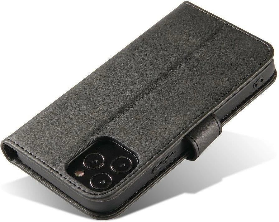 Mbështjellës Hurtel Magnet Case për OnePlus Nord N20 5G, me kapak dhe funksion stand, i zi