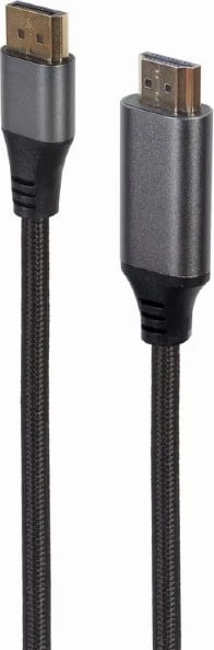 Kabllo HDMI- DisplayPort Gembird, type-A, 4K, 1.8 m, e zezë 