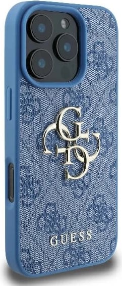 Mbështjellës Guess 4G Big Logo për iPhone 16 Pro, Kaltër