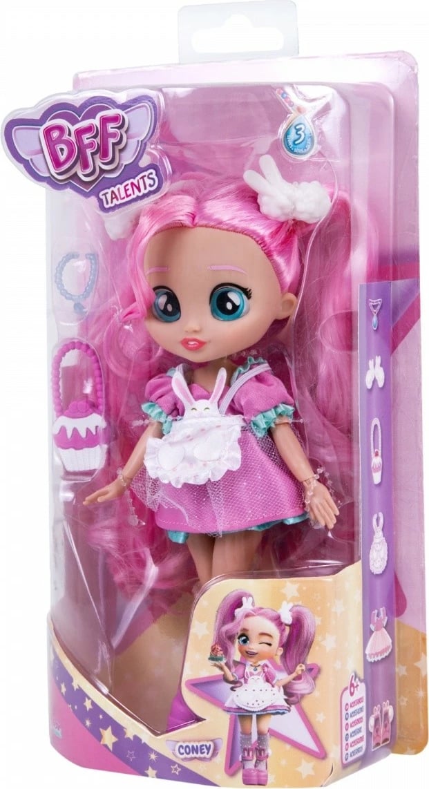 Kukull Cry Babies BFF Chef Coney, Tm Toys, 20 cm, Rozë