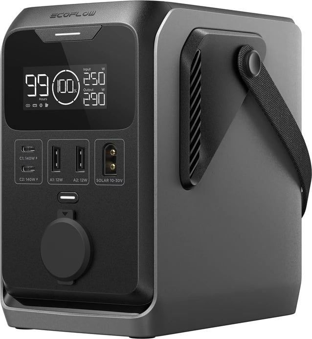 Stacion energjie portativ DC, EcoFlow, TRAIL 300 (EF-TX-288), 288 Wh 300 W, bateri LFP, 2.6 kg