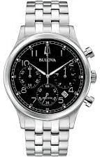 Orë dore BULOVA 96B357 për meshkuj, argjendtë