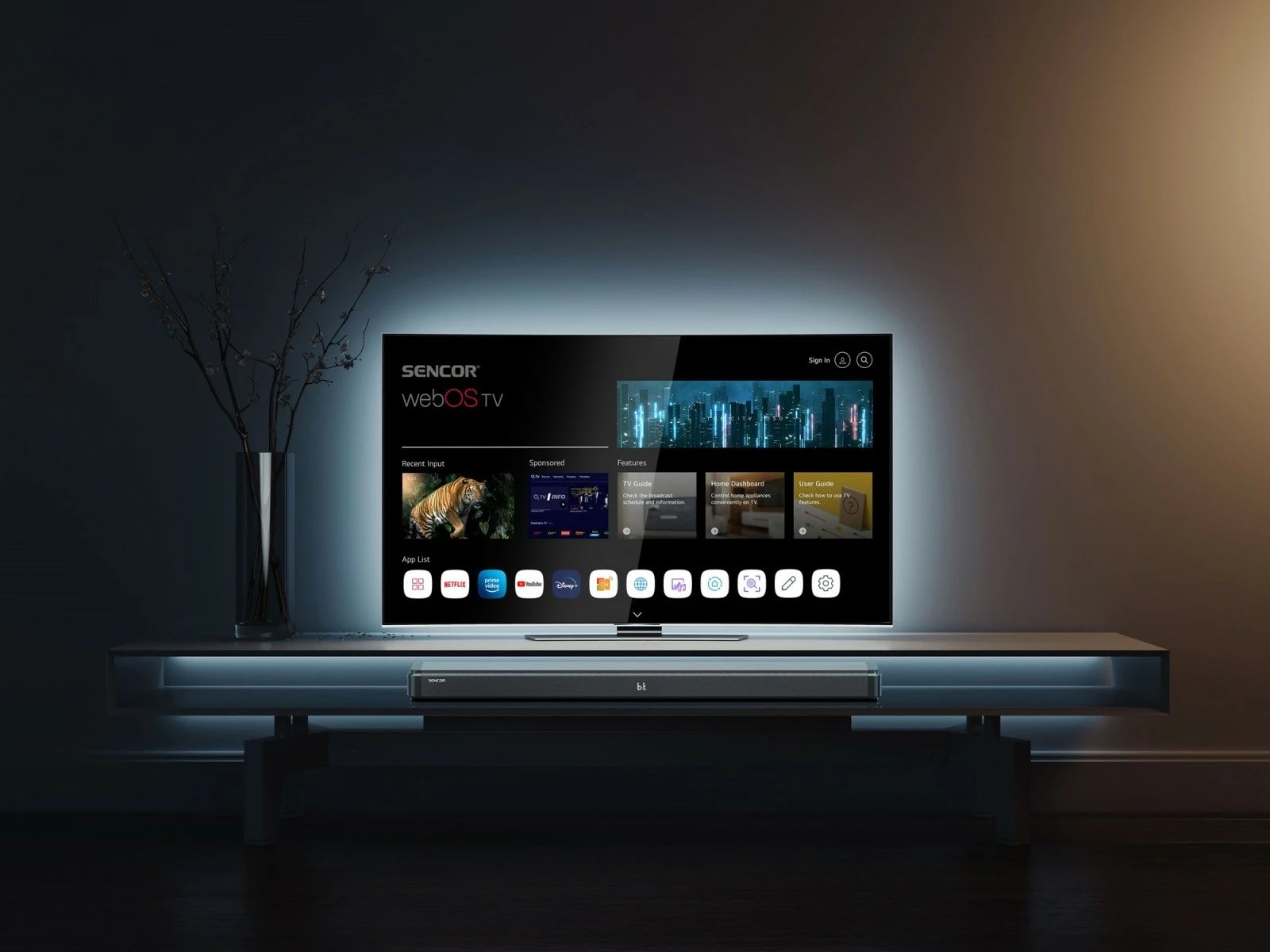 Soundbar Sencor SSB 4450BS me subwoofer të integrum, 200W, i zi Soundbar Sencor SSB 4450BS me subwoofer të integrum, 200W, i zi