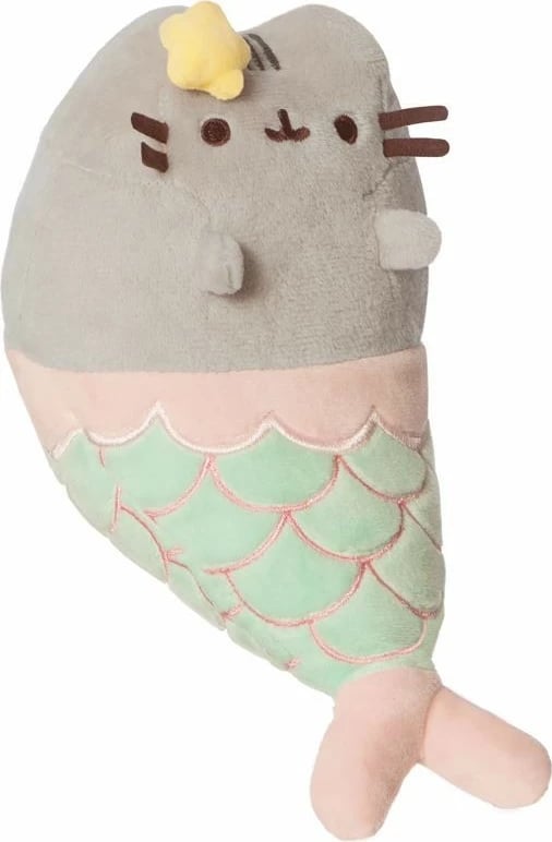Lodër pelushi Pusheen Mermaid Daffi P-226, 20 cm, Bezhe/Jeshile/Salmon/E verdhë