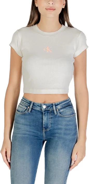 Maicë Calvin Klein Jeans femra e bardhë